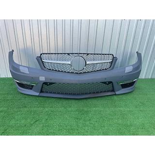 Front bumper 2011-2014 AMG C63 with Diamond Silver grille photo 1
