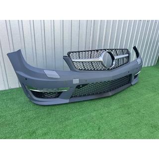 Front bumper 2011-2014 AMG C63 with Diamond Silver grille photo 2