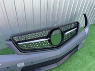 Mercedes C-class W204 2007-2015 Front bumper 2011-2014 AMG C63 with Diamond Black grille photo 2