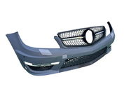 Mercedes C-class W204 2007-2015 Front bumper 2011-2014 AMG C63 with Diamond Black grille photo 3