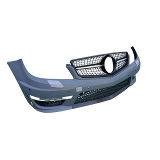 Front bumper 2011-2014 AMG C63 with Diamond Black grille photo 3
