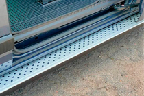 Ford Custom 2013-2022 Side Steps Allmond Grey (2 pcs, Aluminum) photo 2