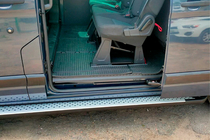 Ford Custom 2013-2022 Side Steps Allmond Grey (2 pcs, Aluminum) photo 3