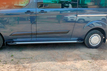 Ford Custom 2013-2022 Side Steps Allmond Grey (2 pcs, Aluminum) photo 4