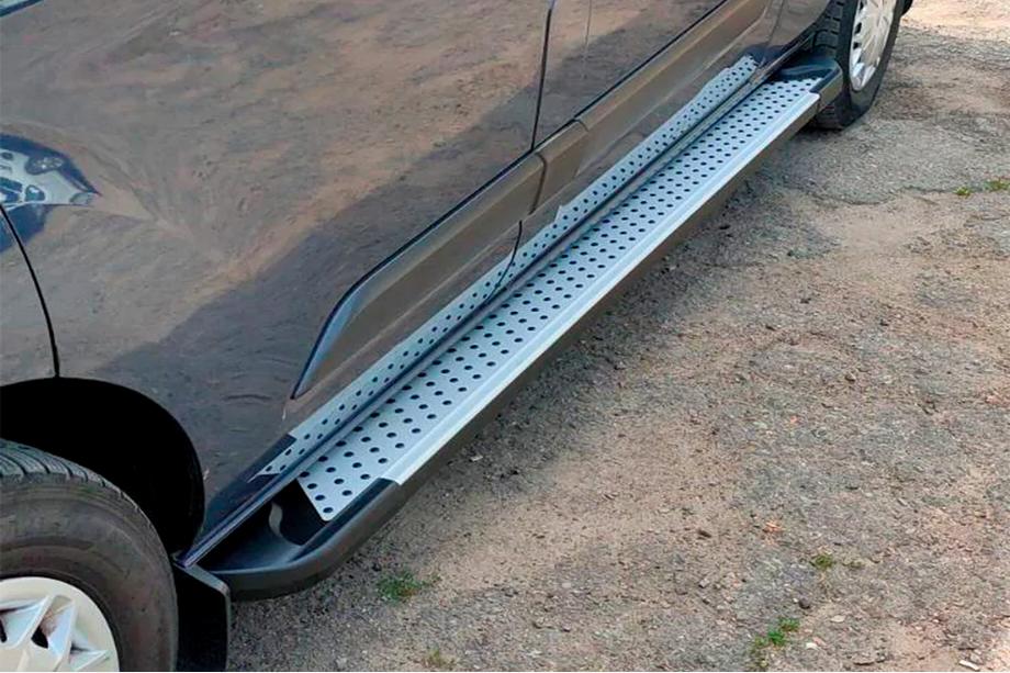 Ford Custom 2013-2022 Side Steps Allmond Grey (2 pcs, Aluminum) Image