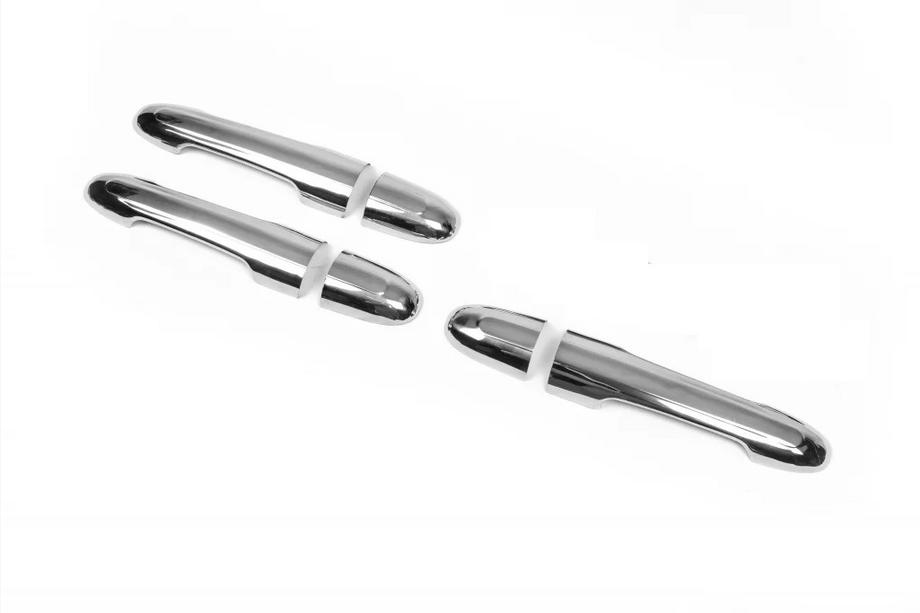 Mercedes Vito W639 2004-2014 Door handle covers without keyhole (3 pcs, stainless steel) Image