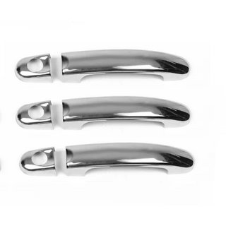 Chrome door handle covers with keyhole (3 pcs, stainless steel) Volkswagen T5 Transporter 2003-2010