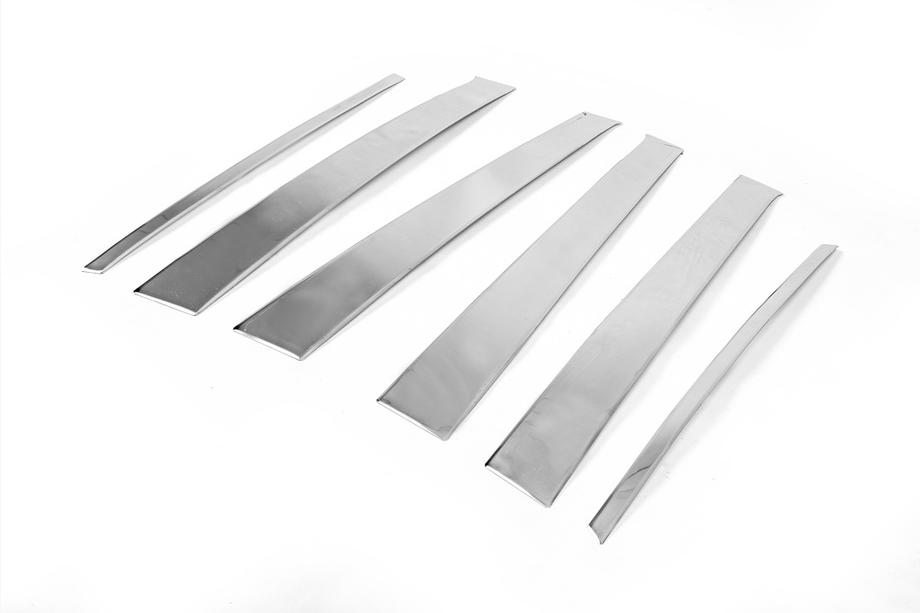 Honda CRV 2001-2006 Stainless Steel Door Pillar Trim (6 pcs) Photo 3