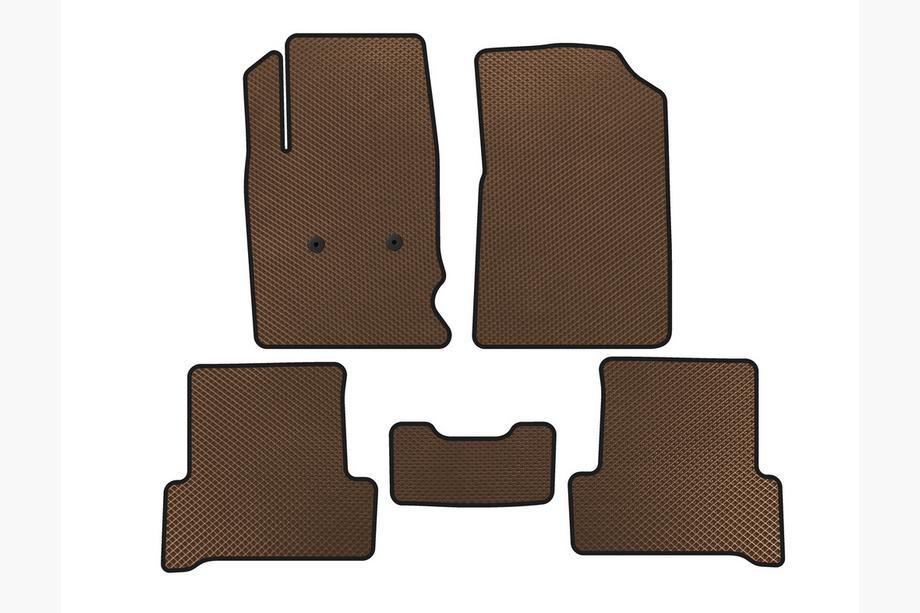 Chevrolet Colorado 2012–2022 2012-2022 EVA Floor Mats (Brown) Image