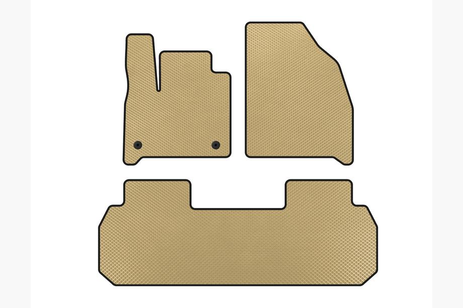 Chevrolet Traverse 2017- EVA Floor Mats (2 pcs, Beige) Image