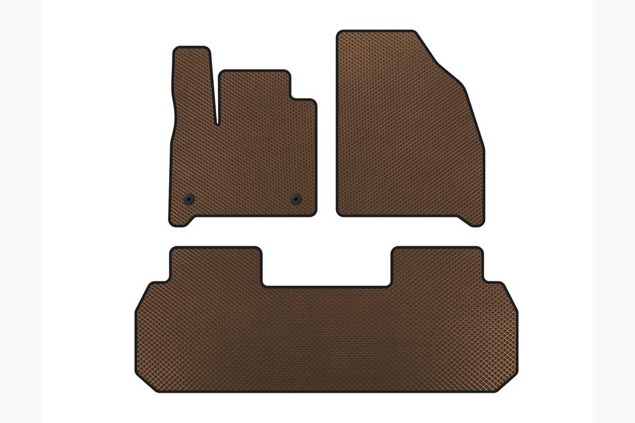 Chevrolet Traverse 2017- EVA Floor Mats (2 pcs, Brown) Image