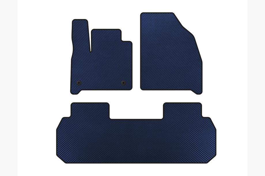 Chevrolet Traverse 2017- EVA Floor Mats (2 Rows, Blue) Image