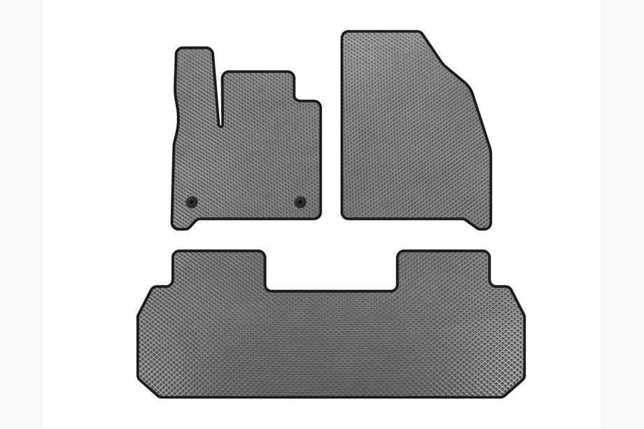 Chevrolet Traverse 2017- EVA Floor Mats (2 Rows, Gray) Image