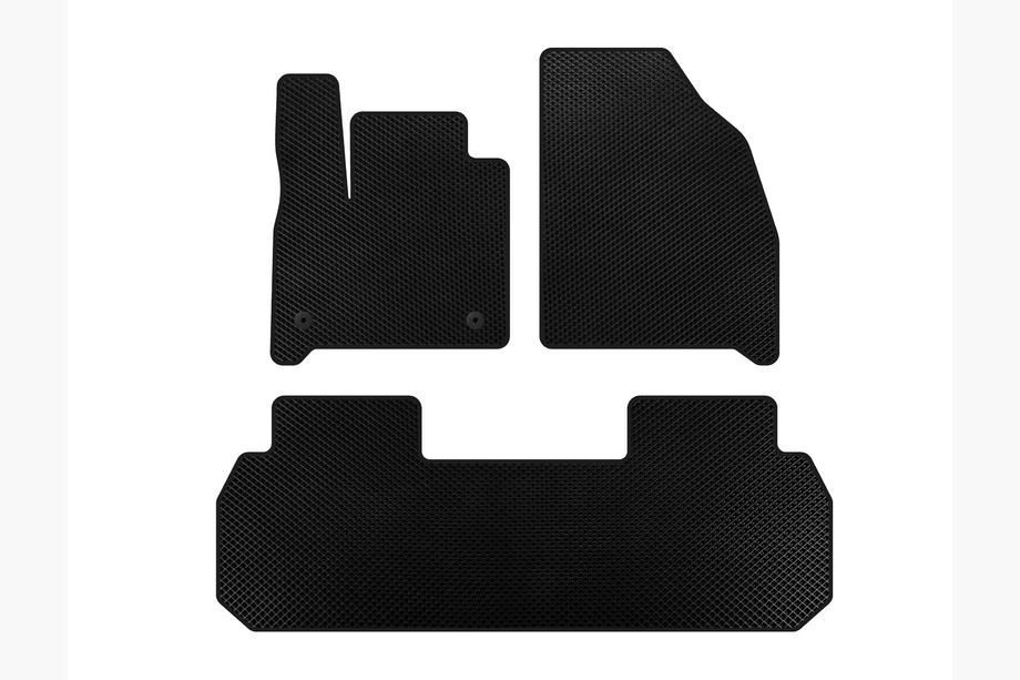 Chevrolet Traverse 2017- EVA Floor Mats (2 Rows, Black) Image