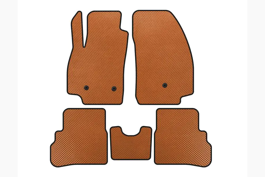 Chevrolet Spark 2015-2023 EVA Floor Mats (2018-2023, Orange) Image