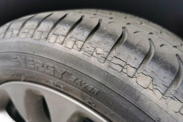 Why do car tires crack?