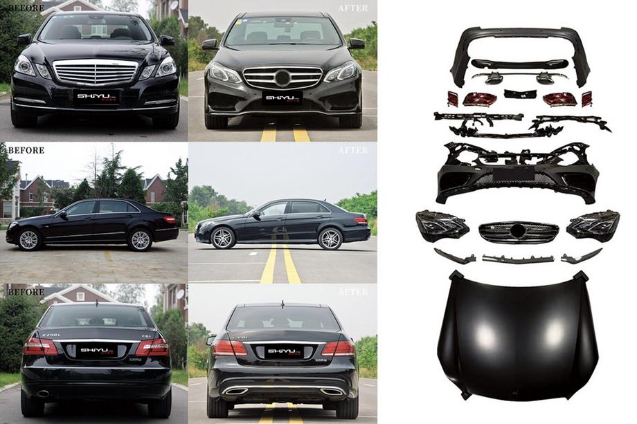Mercedes E-class W212 2009-2016 AMG-Line Facelift Body Kit 2016 Image