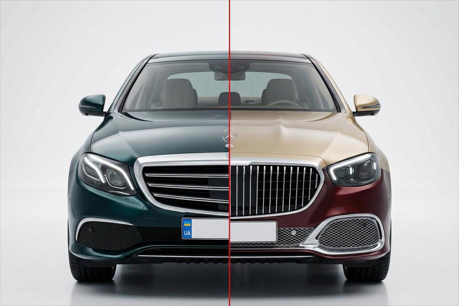 Mercedes E-class W213 2016-2023 Facelift Body Kit to Maybach 2024 Image