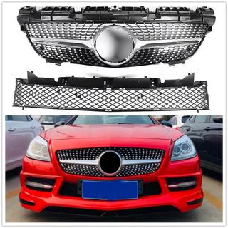 Front Grille Diamond Black Mercedes SLK R172 2011-2016 photo 3