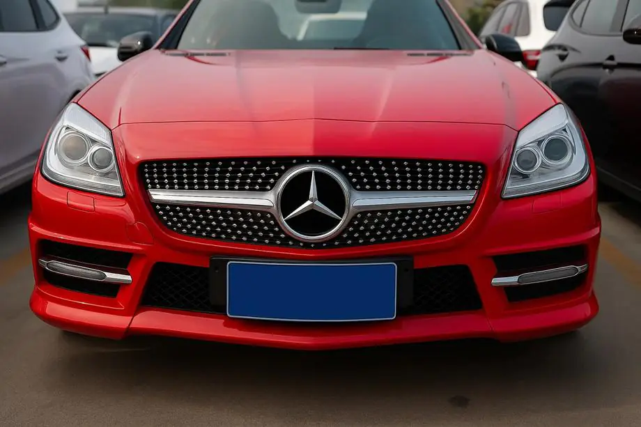 Mercedes SLK R172 2011-2016 Front Grille Diamond Black Image
