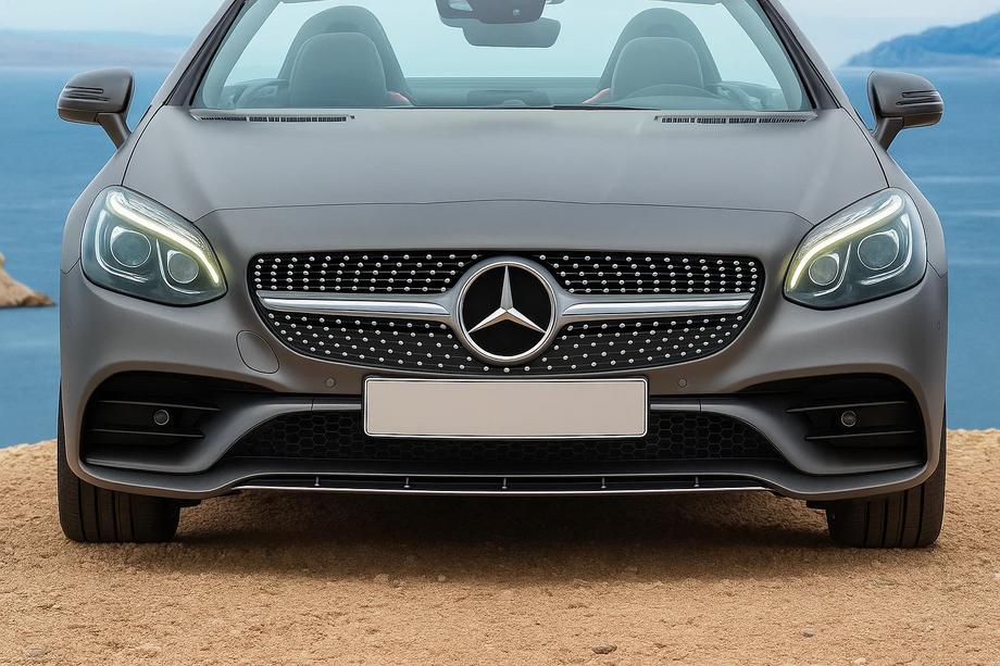 Mercedes SLC R172 2016-2020 Front Grille Diamond Silver Image