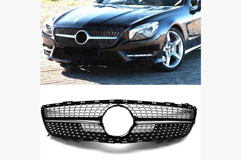 Mercedes SL R231 2012-2020 Front Grille Diamond Black (2012-2016) Image