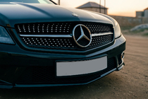 Mercedes SL R230 2001-2011 Front Grille Diamond Black (2008-2011) photo 1