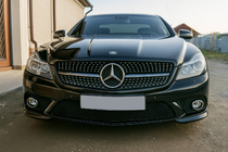 Mercedes SL R230 2001-2011 Front Grille Diamond Black (2008-2011) photo 3