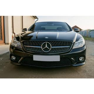 Front Grille Diamond Black (2008-2011) Mercedes SL R230 2001-2011 photo 3