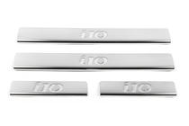 Hyundai I-10 2014-2017 Door Sill Protectors OmsaLine (4 pcs, Stainless Steel) photo 2