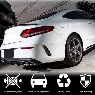 Rear Bumper Extensions V1 (for Coupe/Cabriolet Base/AMG-Line/C43 AMG 2015-2019, Carbon) photo 3