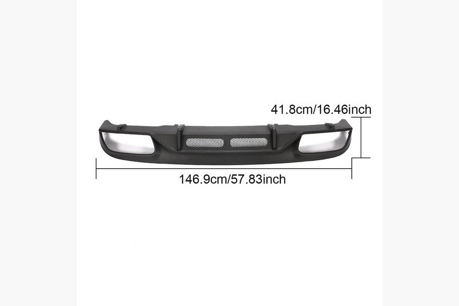Mercedes C-class W205 2014-2021 Rear Bumper Diffuser (for Coupe/Cabriolet C63 AMG 2019-2021, Carbon) Photo 6