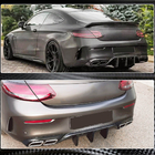Mercedes C-class W205 2014-2021 Rear Bumper Diffuser V1 for Coupe/Cabriolet C63 AMG 2015-2019 Carbon photo 7