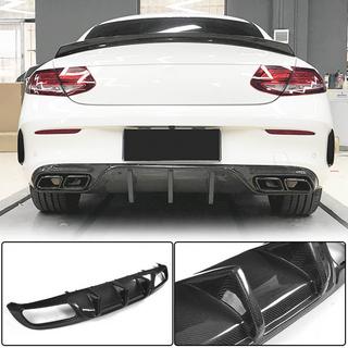 Rear Bumper Diffuser V1 for Coupe/Cabriolet C63 AMG 2015-2019 Carbon photo 1