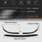 Mercedes C-class W205 2014-2021 Front Bumper Lip V1 (for Coupe/Cabriolet C63 AMG 2015-2019, Carbon) photo 4