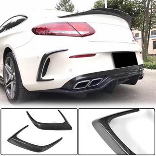 Rear bumper covers (for Coupe/Cabriolet C63 AMG 2015-2019, Carbon) photo 1