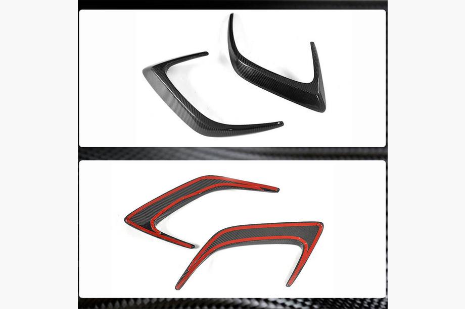 Mercedes C-class W205 2014-2021 Rear bumper covers (for Coupe/Cabriolet C63 AMG 2015-2019, Carbon) Photo 4