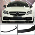 Mercedes C-class W205 2014-2021 Front Bumper Lip V3 (for Coupe/Cabriolet C63 AMG 2015-2019, Carbon) photo 1