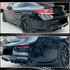 Mercedes C-class W205 2014-2021 Rear Bumper Extensions V2 (for Coupe/Cabriolet AMG-Line / C43 AMG 2015-2019, Carbon) photo 4