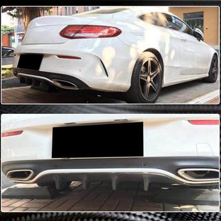 Rear Bumper Diffuser for AMG-Line / C43 AMG Coupe/Cabriolet 2015-2019, Carbon photo 4