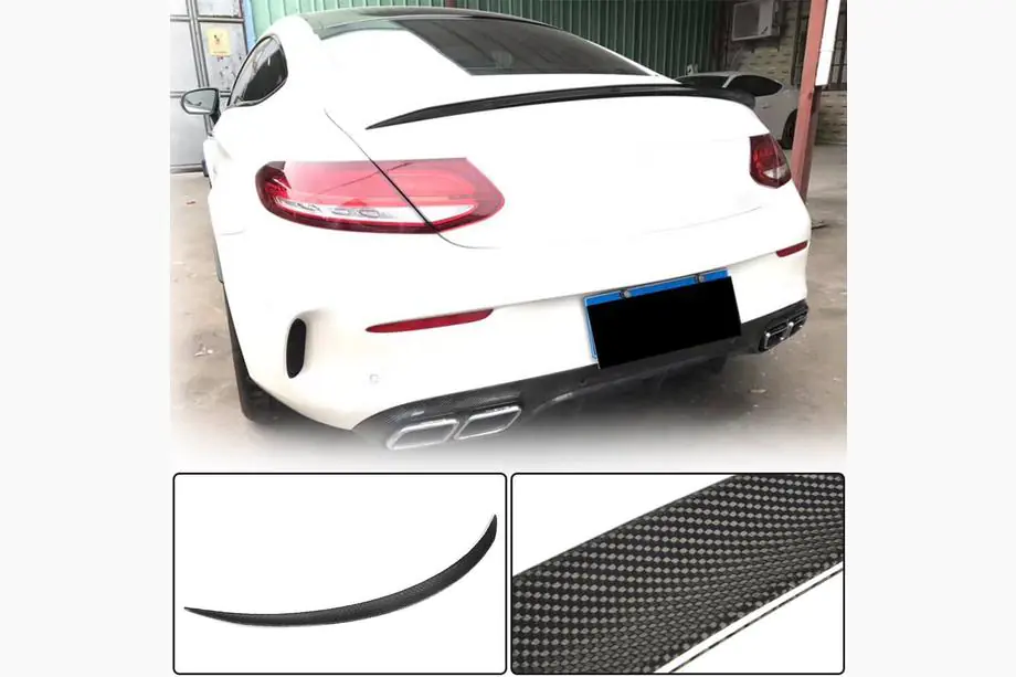 Mercedes C-class W205 2014-2021 Spoiler V3 (for Coupe 2015-2019, Carbon) Image