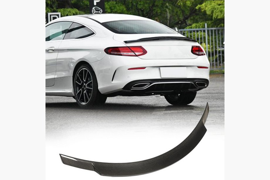 Mercedes C-class W205 2014-2021 Spoiler V8 (for Coupe 2015-2019, Carbon) Image