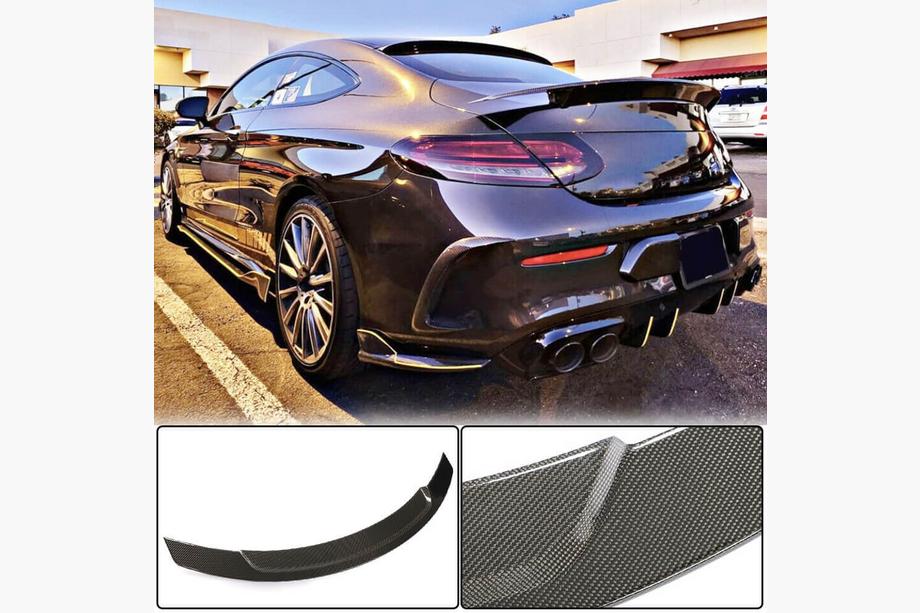 Mercedes C-class W205 2014-2021 Spoiler V10 (for Coupe 2015-2019, Carbon) Image