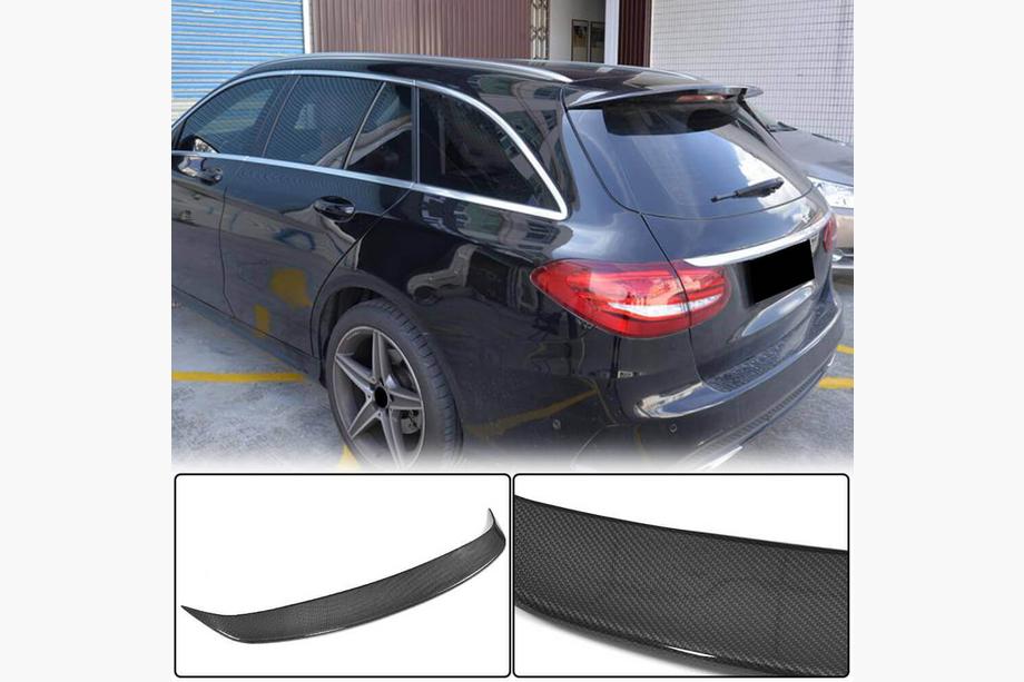 Mercedes C-class W205 2014-2021 Spoiler (for Base/AMG-Line SW 2015-2019, Carbon) Image