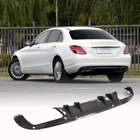 Mercedes C-class W205 2014-2021 Rear Bumper Diffuser (for SD Base 2015-2019, Carbon) photo 1