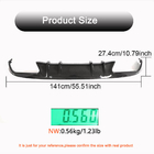 Mercedes C-class W205 2014-2021 Rear Bumper Diffuser (for SD Base 2015-2019, Carbon) photo 4