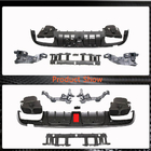Mercedes C-class W205 2014-2021 Rear bumper diffuser with exhaust tips (for SD C43 AMG 2015-2019, Carbon) photo 4
