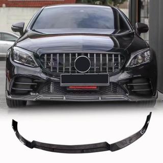 Front Bumper Lip Spoiler (for SD AMG-Line 2019-2021, Carbon) photo 1