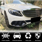 Mercedes C-class W205 2014-2021 Carbon Fog Light Covers (for SD Base 2015-2019) photo 2
