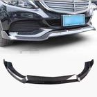 Mercedes C-class W205 2014-2021 Front Bumper Lip V1 (for SD Base 2019-2021, Carbon) photo 1